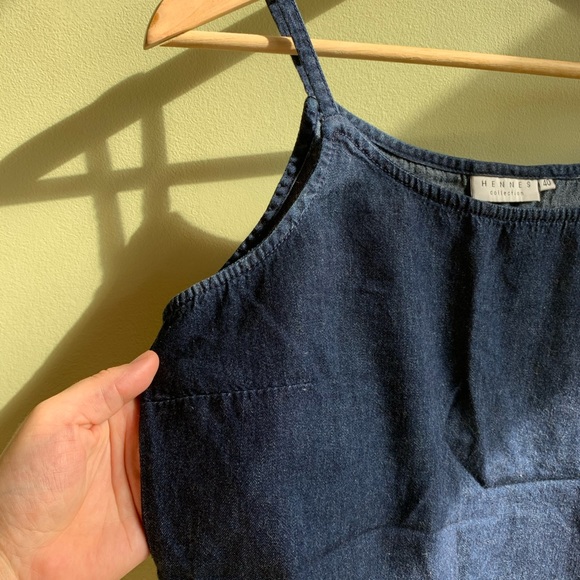 Vintage 90’s Hennes Cropped Denim Tank - Picture 4 of 7